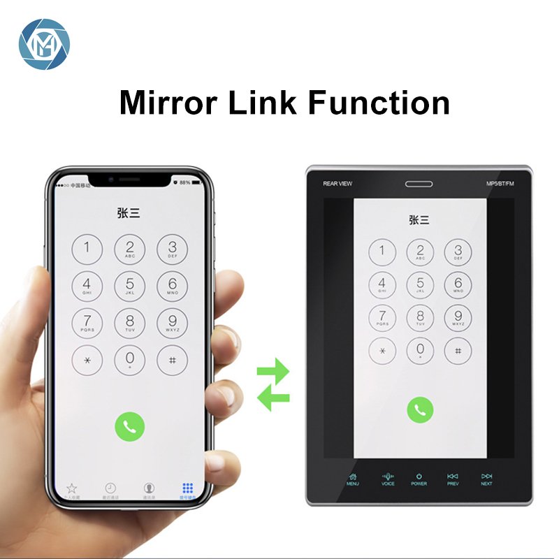 New Arrivals Vertical Screen 9.5 Inch 1 Din With Car Play FM Radio Mp5 Player Car Stereo