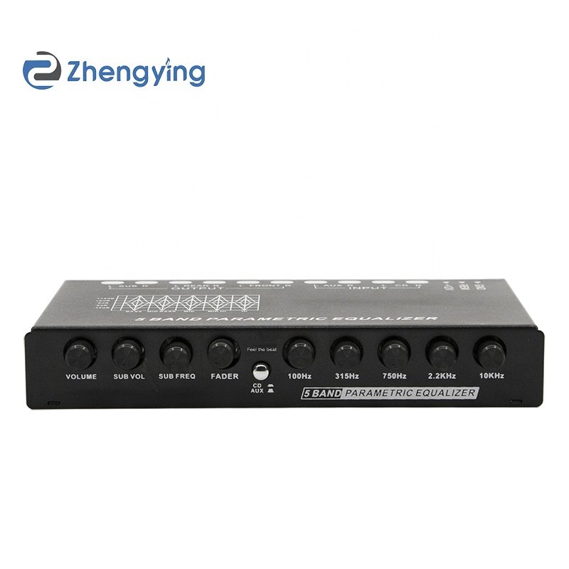 Car Equalizer EQ5 Segment Equalizer Car Audio EQ Tuning Crossover Amplifier AUX Input