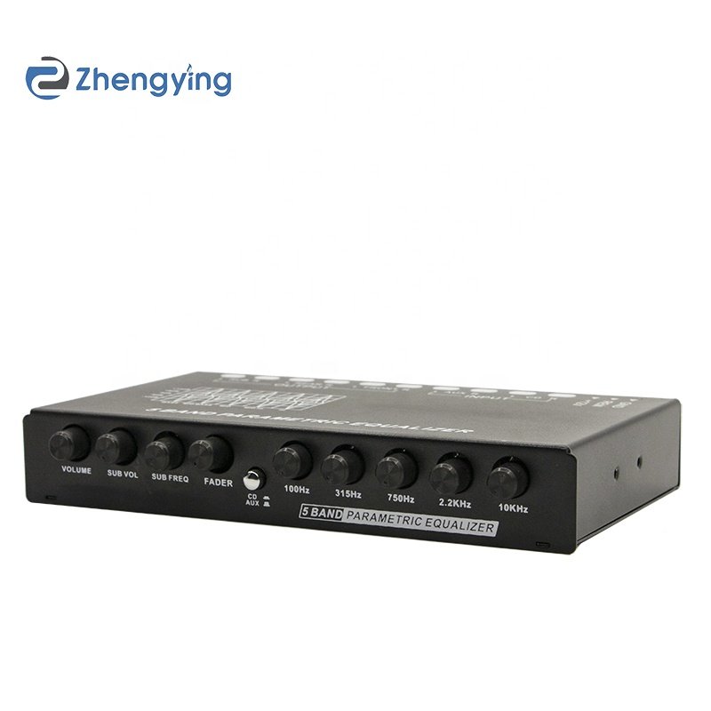 Car Equalizer EQ5 Segment Equalizer Car Audio EQ Tuning Crossover Amplifier AUX Input