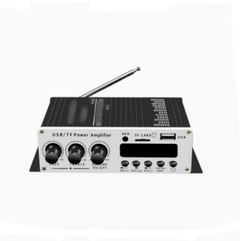 Dual Channel 20W*2 Stereo Lossless Playback Radio Amplifier Power Supply 12V Wireless 5.0 Car Power Amplifier