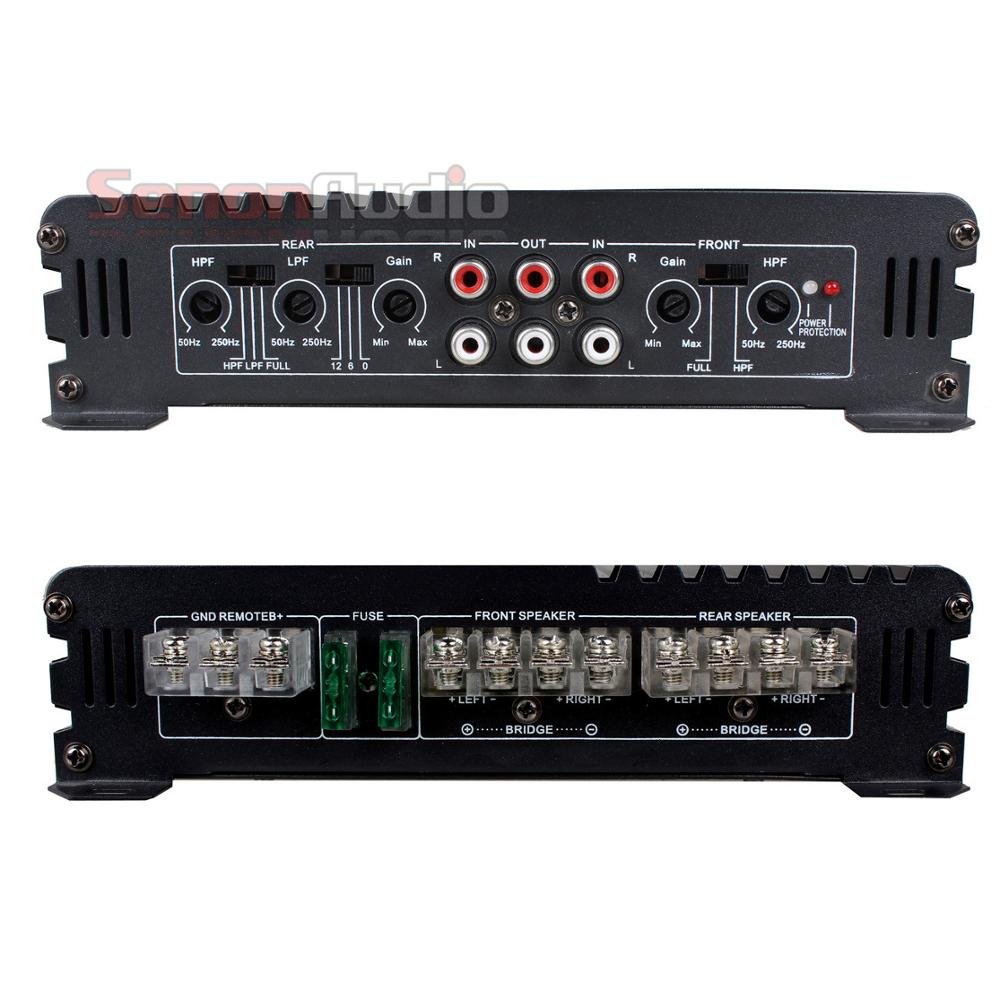 DC12V 4 Channel Class AB Car Stereo Power Amplifier, Car Audio Amplifier