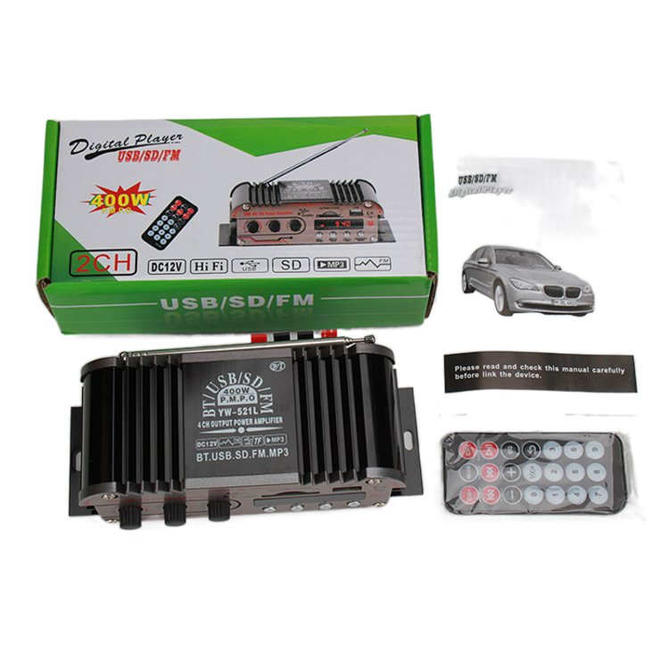 High Quality 4 Channel Car Audio Power Amplifier 12V for Home Theater Car Amplifier