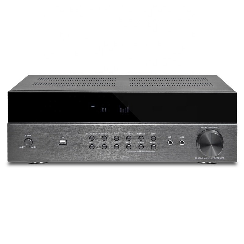 Best 7.1 Channel Ktv Home Theatre System 2 Mics Input Speaker DSP Professional Audio 5.1 Amplifiers