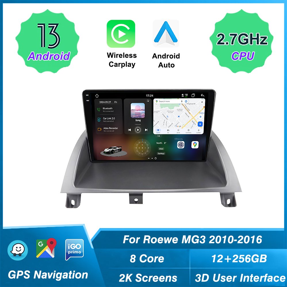 3D Real-time Dynamic Driving Multimedia for Roewe MG3 2010-2016 Wireless Carplay GPS Navigation Bluetooth Car Radio Player