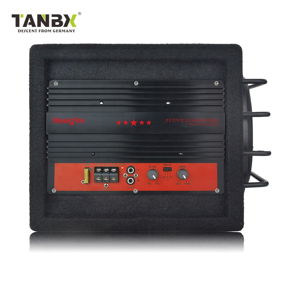 New Audio System Mini Size Active 8 Inch Car Subwoofer Bass Woofer with Max Power 2000 Watts High Power Amplifier Bass Speaker