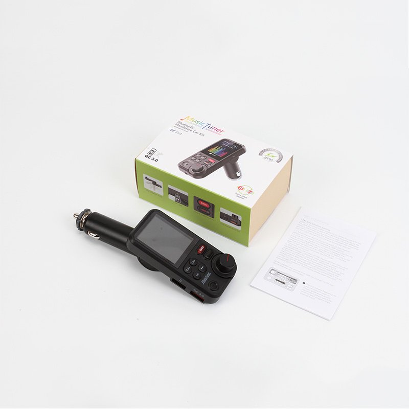BT93 Car Player with Bass Treble Booster Support TF Card AUX USB c Fast Charger Car Radio FM Transmitter MP3 Player for Car
