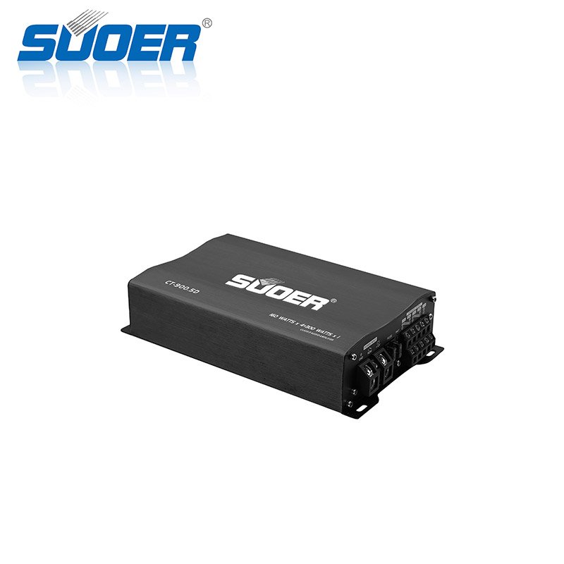 Suoer CT-900.5D-U Car Amp 5 Channel 3000 Watt Subwoofer Car Power Amplifier Full Range Class D Car Amp