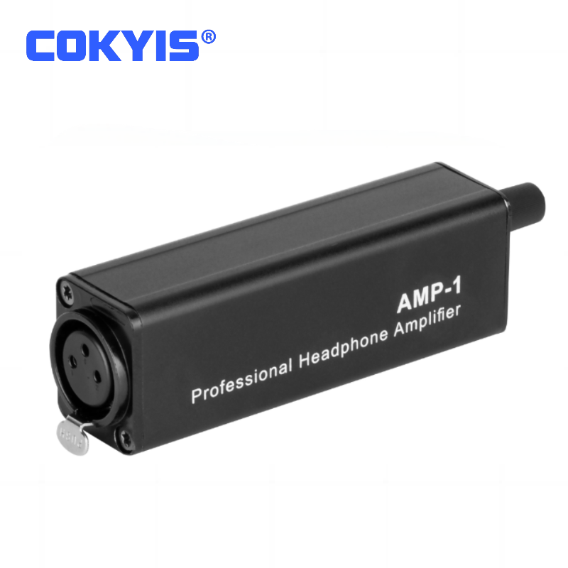 Professional Passive Headphone Converter XLR Stereo Audio Plug & Play with Volume Control for Live Stage Recording Monitoring