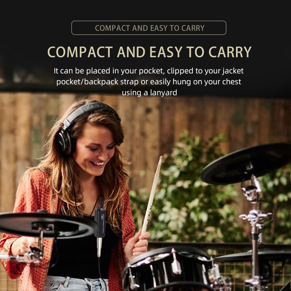 Professional Passive Headphone Converter XLR Stereo Audio Plug & Play with Volume Control for Live Stage Recording Monitoring