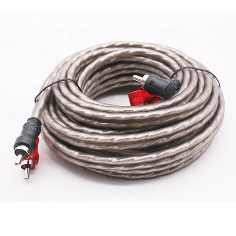 2-2 RCA Cable Manufacturers High Fidelity 2 Male to 2 Male RCA Car Stereo Amplifier Audio Cable Stereo Pure Copper Wire Line