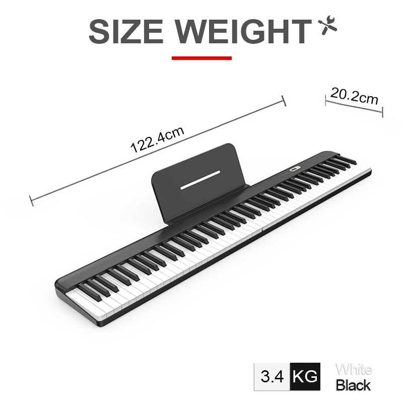 Keyboard Manufacturer Musical Instrument 88 Key Folding Portable Keyboard Piano 88Keys Piano Keyboard