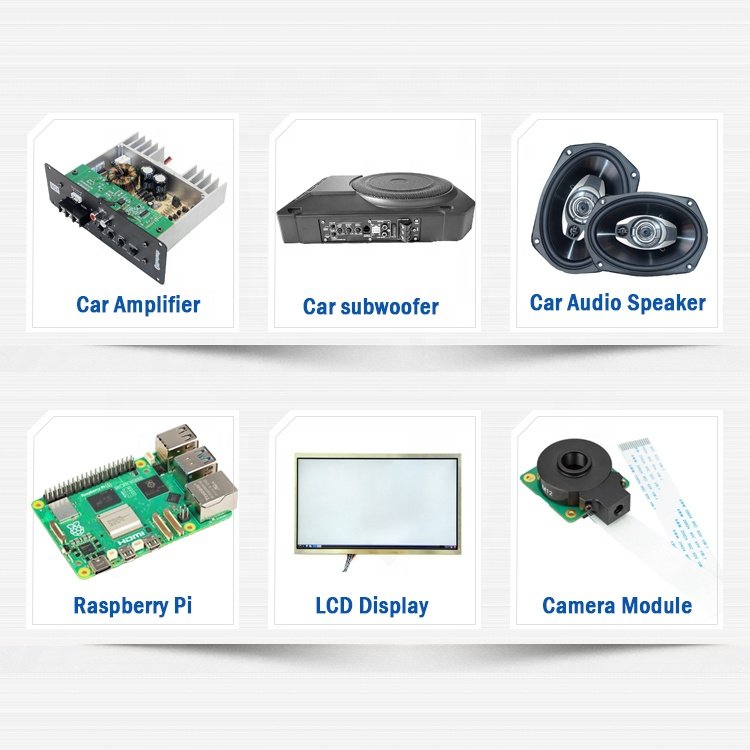 Smart LCD Screen Bluetooth Module Decoder Board Mp3 Decoder Board Radio Car Amplifier Board Accessories