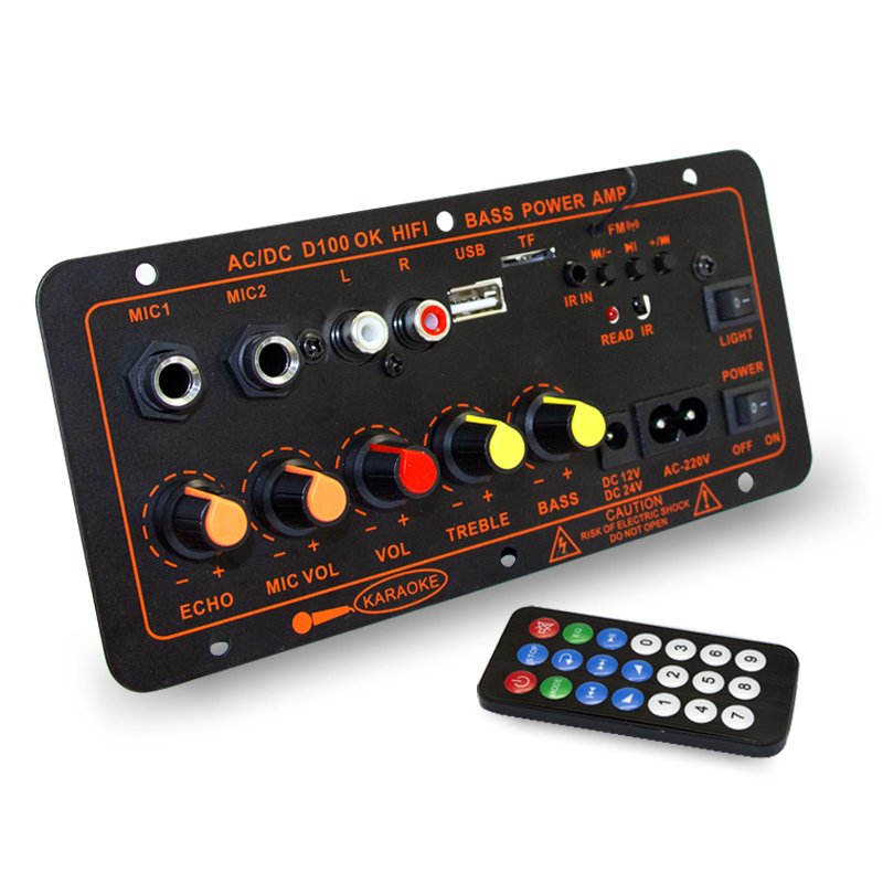 Dual Karaoke Amplifier Audio Board Digital Stereo 24V/220V CAR AMPLIFIER Mono Amplifier