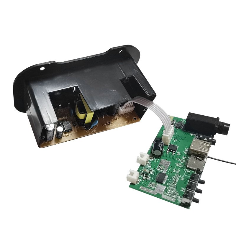 Customisable 12V 220V Power Amplifiers Car Amp USB TF FM Decoding Subwoofer Audio Amplifier Board for 5-6 Inch Subwoofer DIY