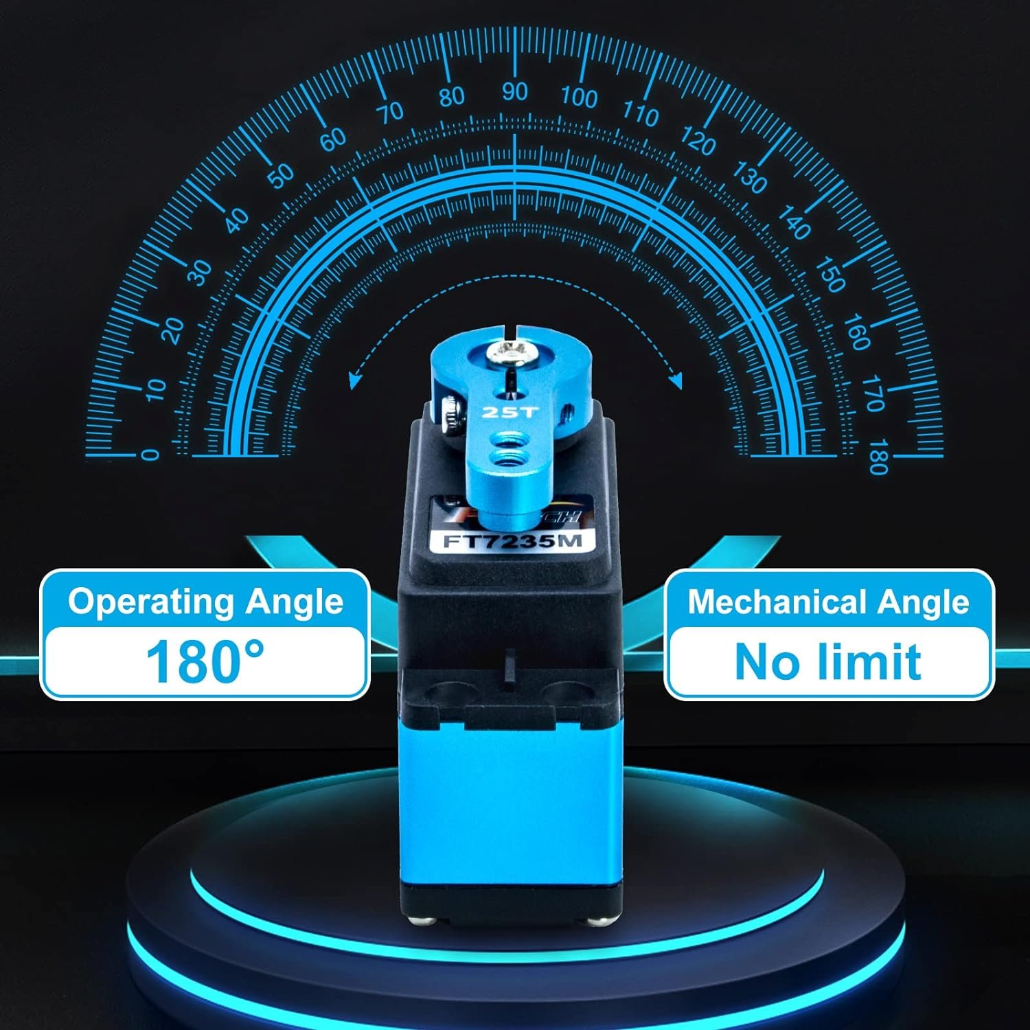 35kg Coreless Digital Servo High Torque Steel Gear Waterproof Motors for DIY 1/8 1/10 RC Cars Traxxs X4 Rc4wd GTR 180