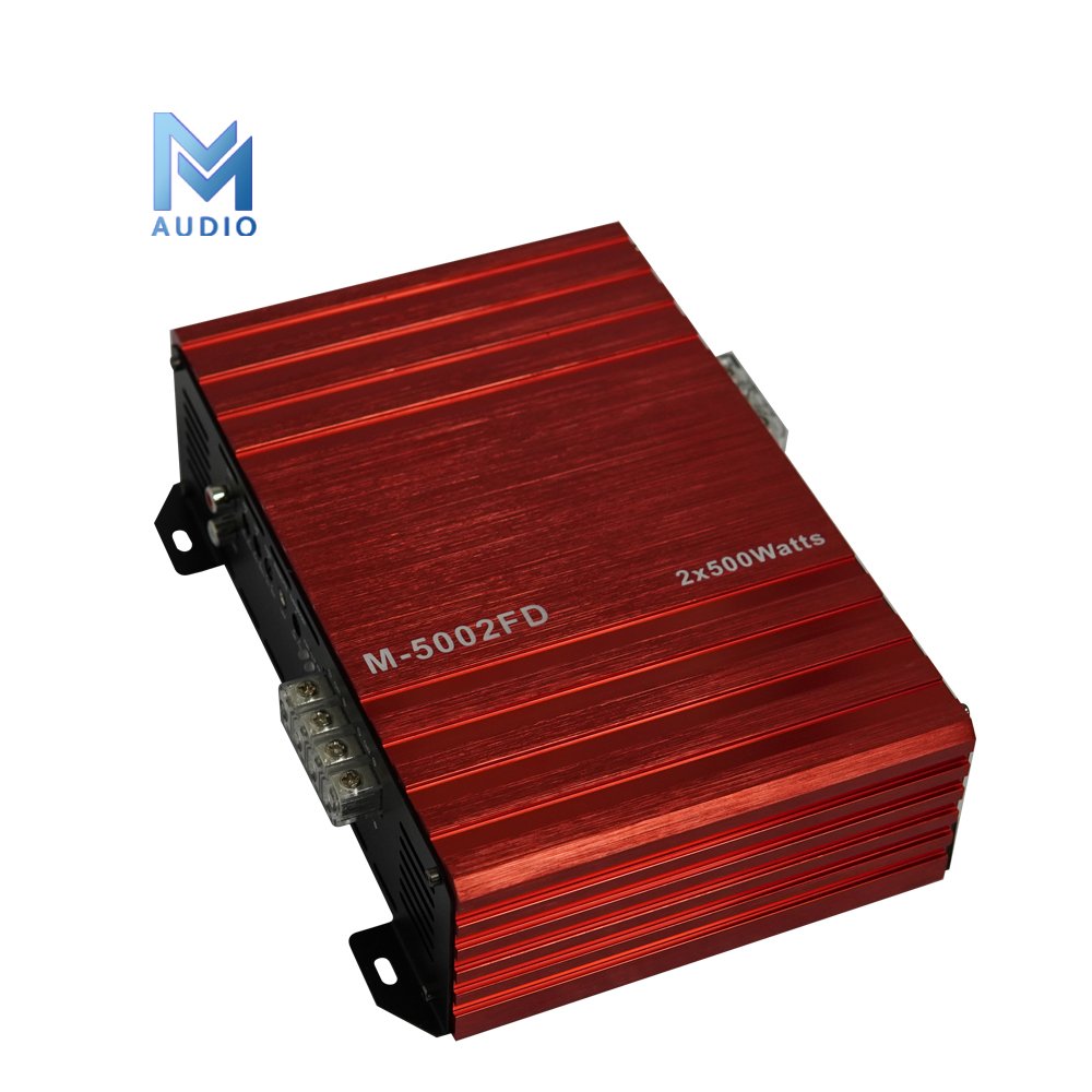 High-end 500 Watts High Power Small Size 2 Channel Full Range Class D Car Audio Amplifier