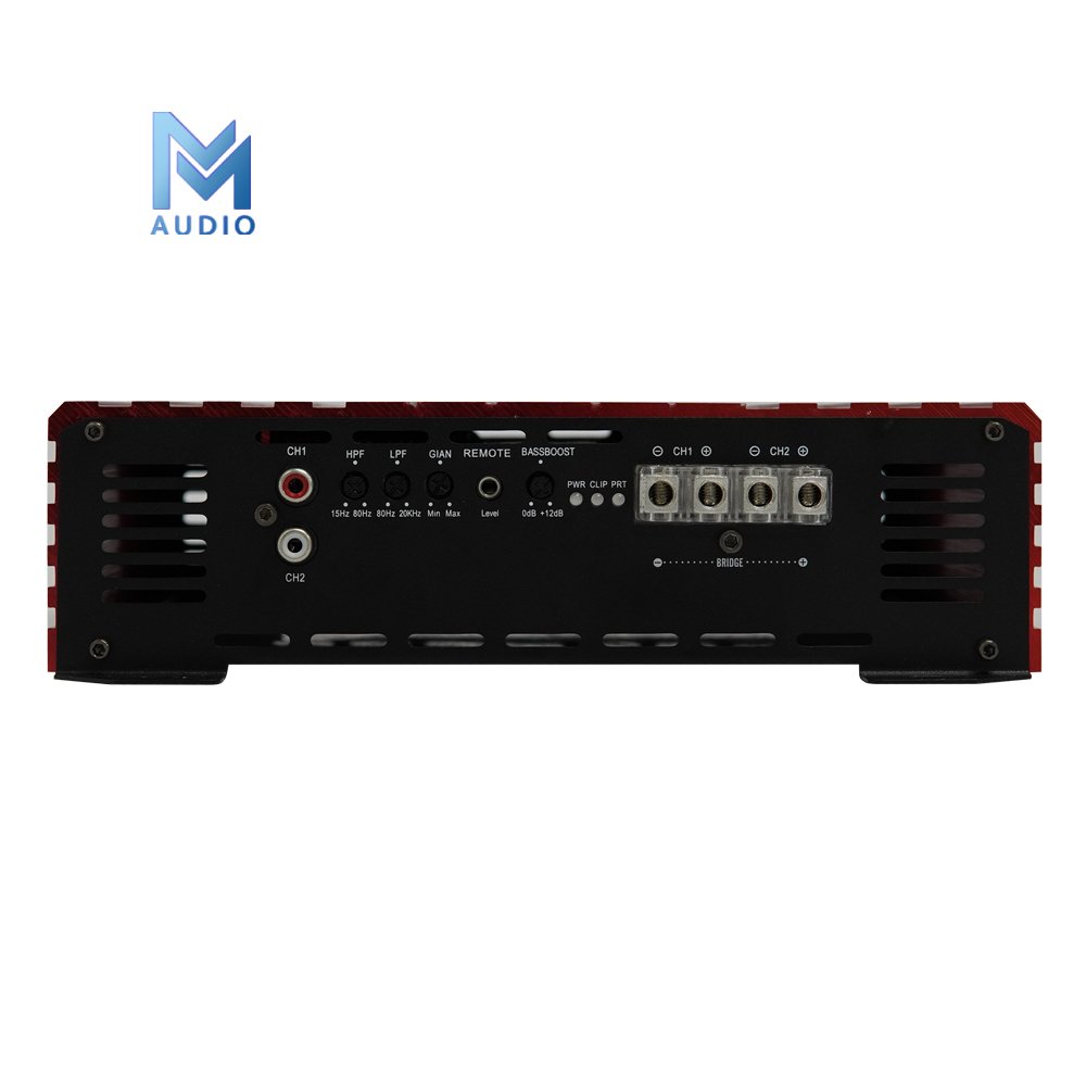 High-end 500 Watts High Power Small Size 2 Channel Full Range Class D Car Audio Amplifier