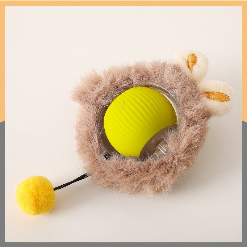JOYPET Dog Cat Training Gifts Cat Interactive Ball Toys Automatic Rolling Ball Faux Tail Rechargeable Smart Pet Electric Toy