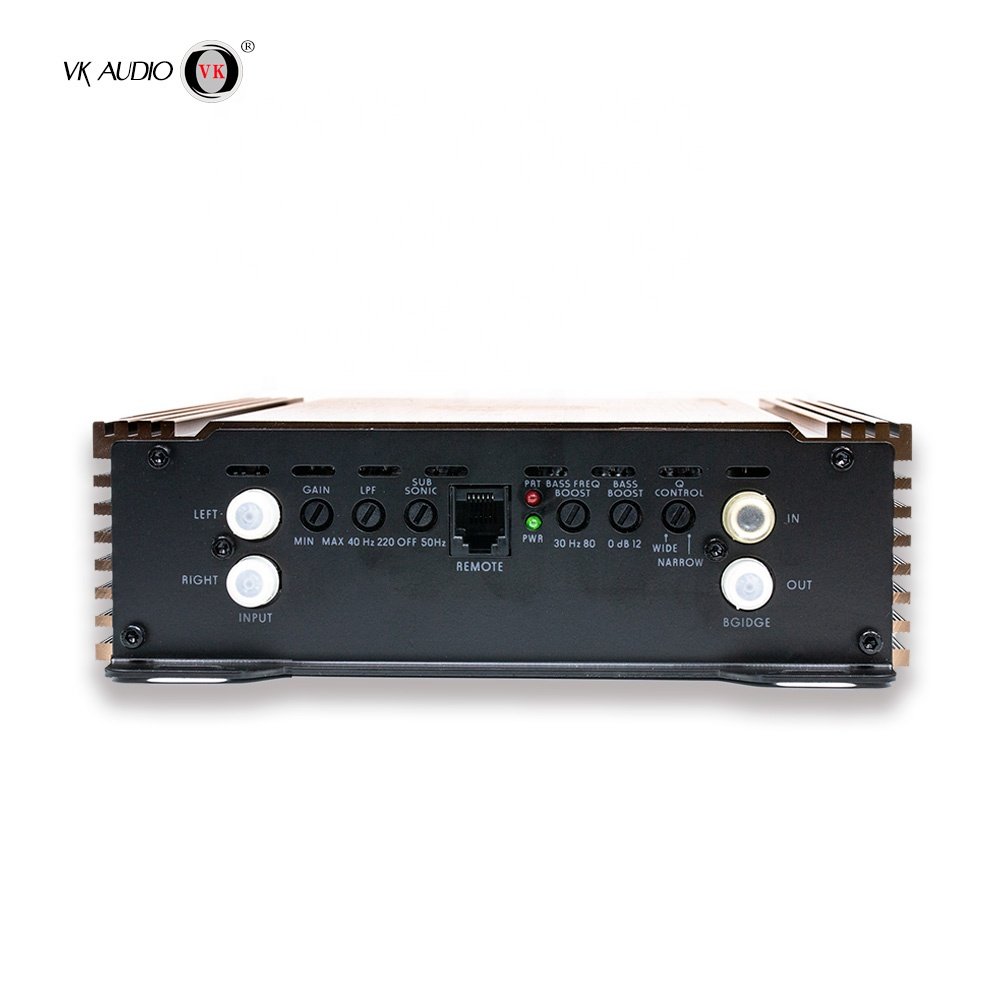 High Power Stereo Amplifier Black Car Amplifier 1300W Class D 1 Channel Digital Car Audio Amplifier