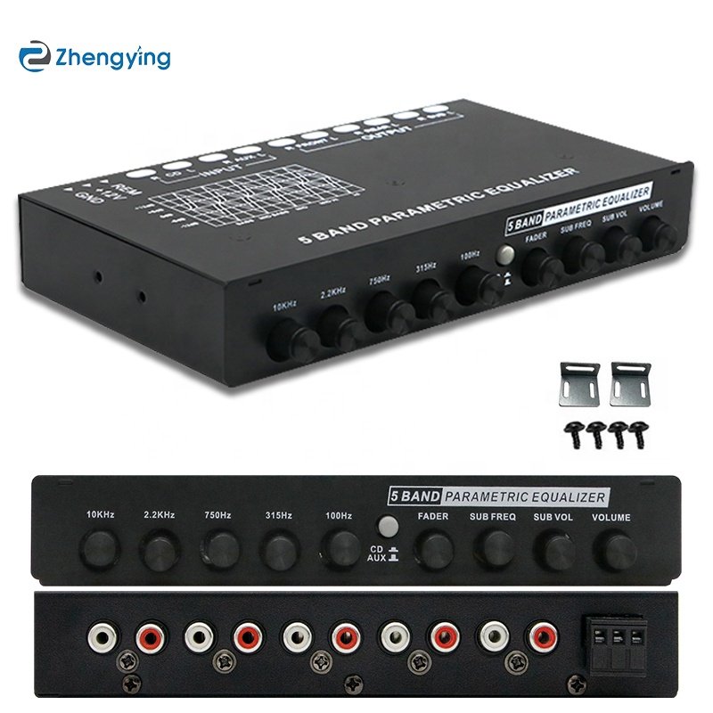 OEM ODM 5-Band Car Audio Equalizer With Front Rear and Subwoofer Outputs