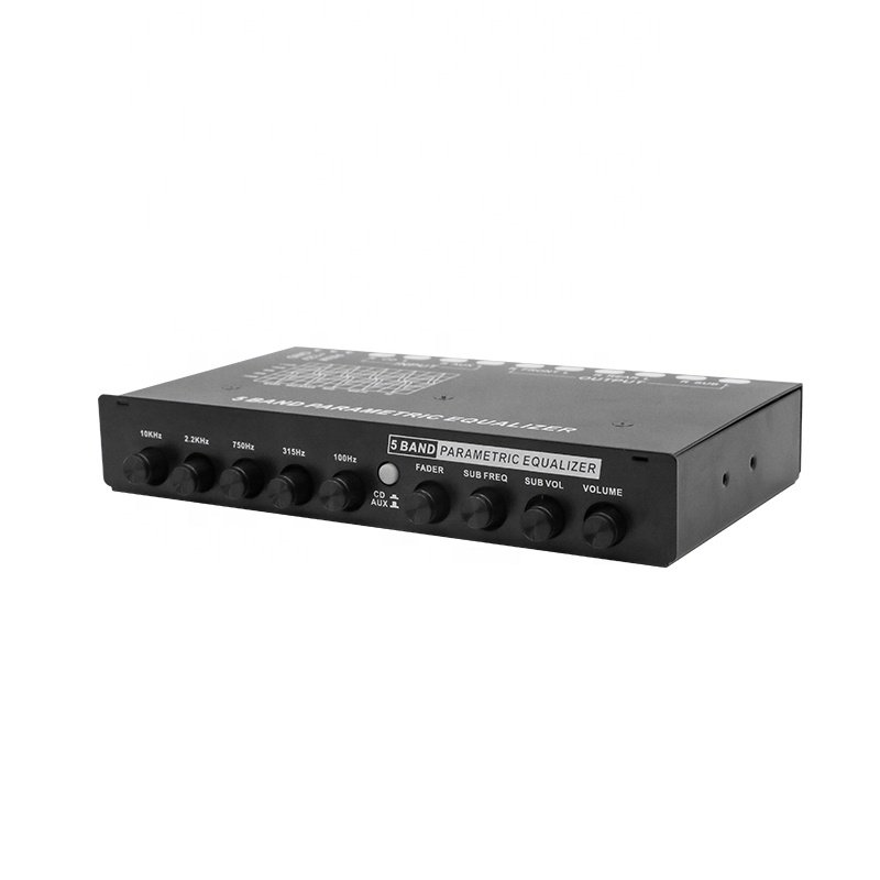 OEM ODM 5-Band Car Audio Equalizer With Front Rear and Subwoofer Outputs