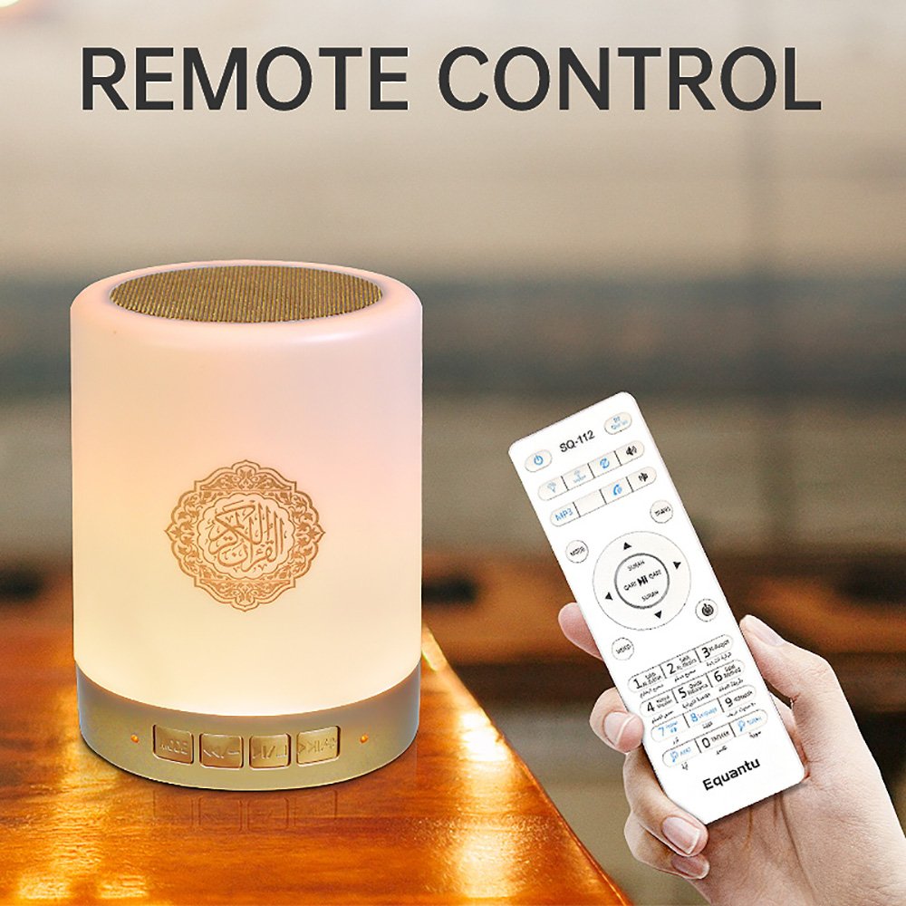 Muslim Products Quran Speaker Lamp Bluetooth Music Playing Arabic Quran Surah Learning Night Lamp