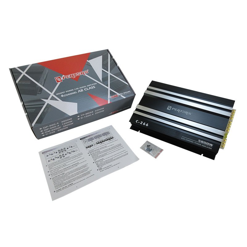 Car Audio Amplifier ,4channel Amplifier AB Class QPERTORS C-266 Four Channel Amplifer