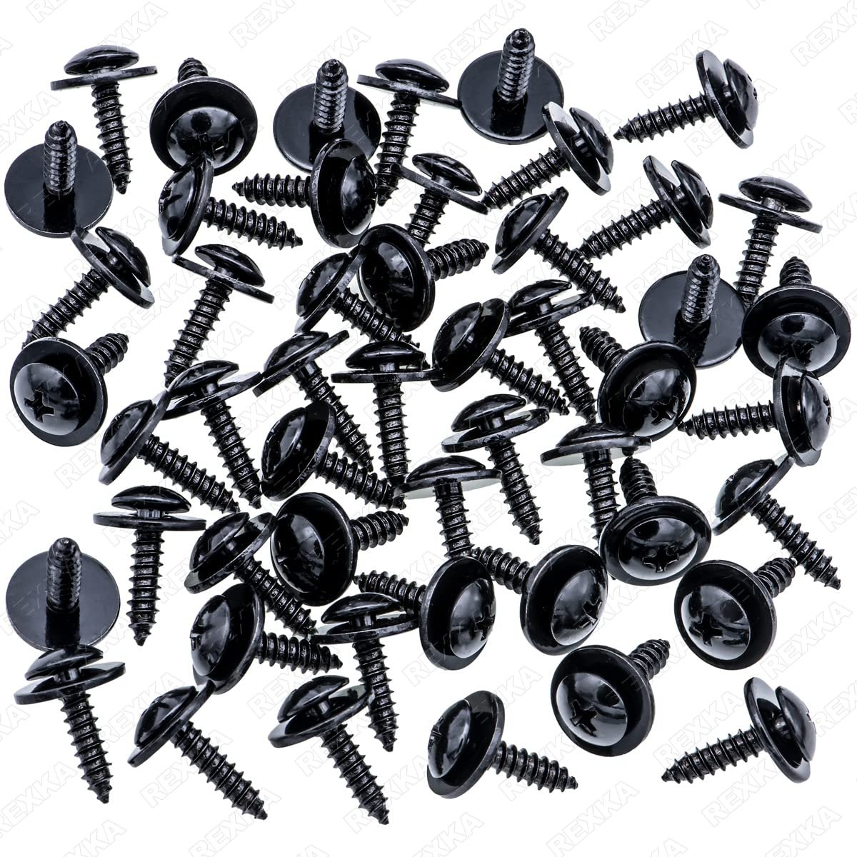 100pcs Truss Head Sems Fender Liner Splash Shield Wheelhouse Car Clips for Honda Acura BMW Accord ILX RDX TL TSX