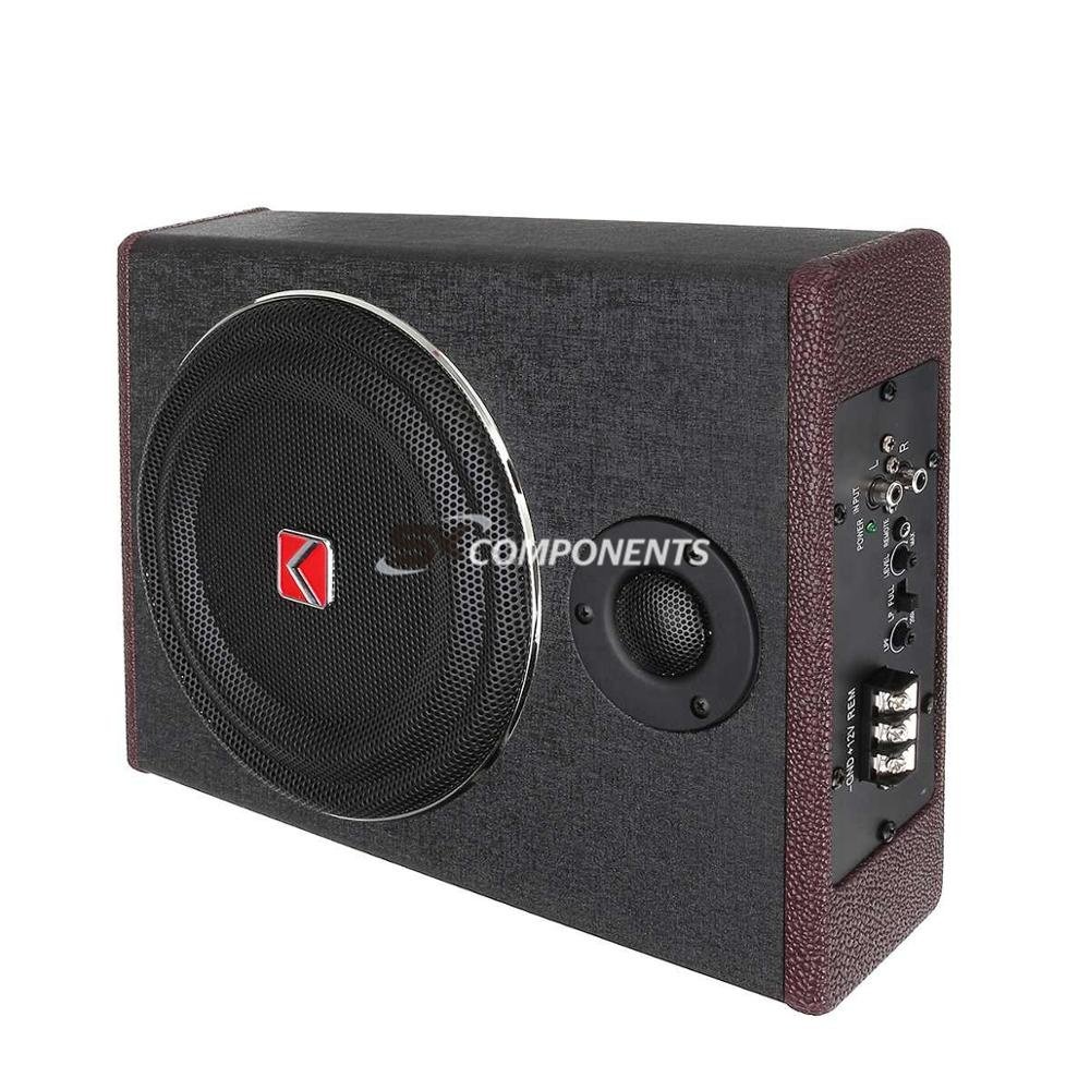 8 Inch 600W Car Subwoofers Speaker Active Subwoofer Car Under Seat Slim Sub Woofer AMP Super Bass Car Amplifier 8 inch subwoofer