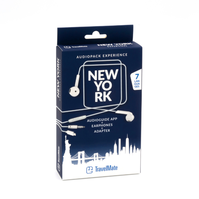 Premium New York Travel Guide Accessories Wired Audio Travel Souvenir for Employee Incentives Promotional Gift for Education