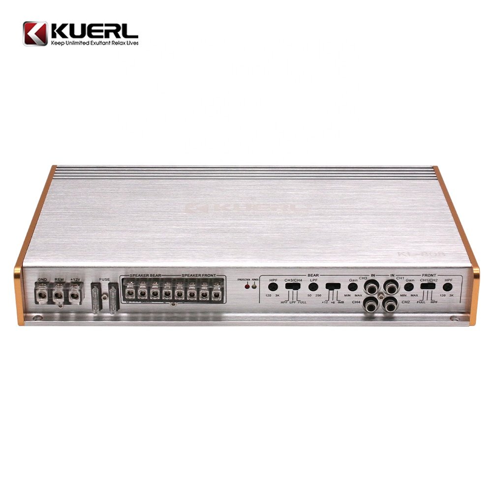 Factory Car Audio System Car Amplifier 12V 4 Channel Class AB Audio Car Amplifier
