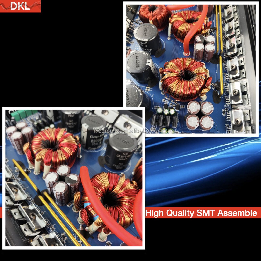Car Subwoofer Amplifier RMS 5000W Class D 1 Ohm Peak 10000W Fullrange SPL Strong Bass Car Amplifier Monoblock
