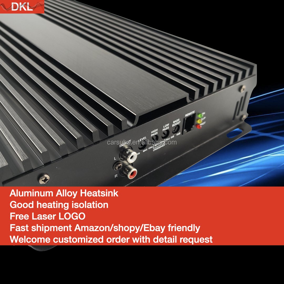 Car Subwoofer Amplifier RMS 5000W Class D 1 Ohm Peak 10000W Fullrange SPL Strong Bass Car Amplifier Monoblock