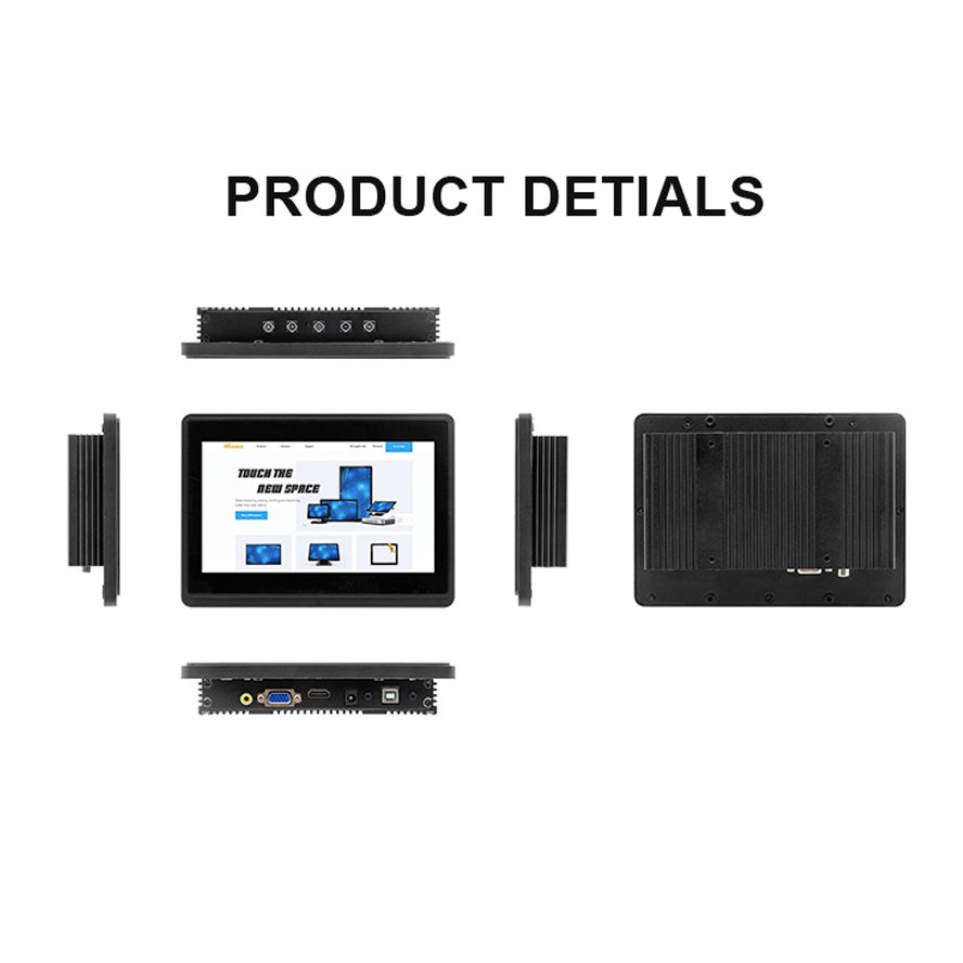 Sun Readable Open Frame Marine Boat Center Console Flat Display Ip65 Outdoor Lcd Industrial Touch Screen Monitor