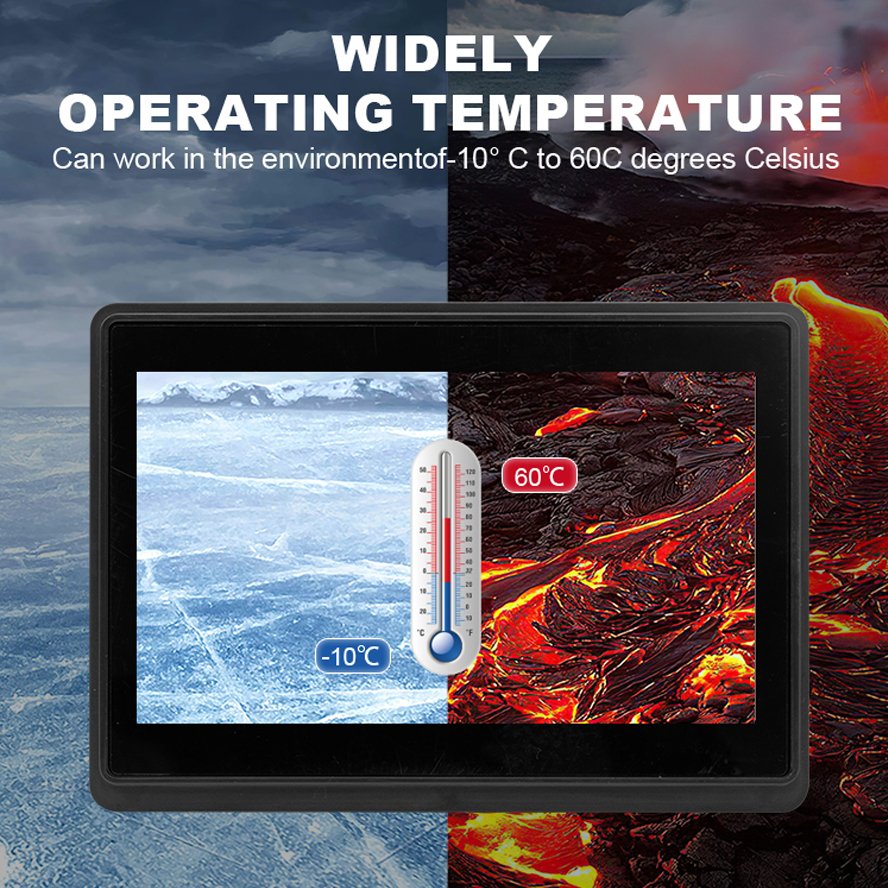 Sun Readable Open Frame Marine Boat Center Console Flat Display Ip65 Outdoor Lcd Industrial Touch Screen Monitor