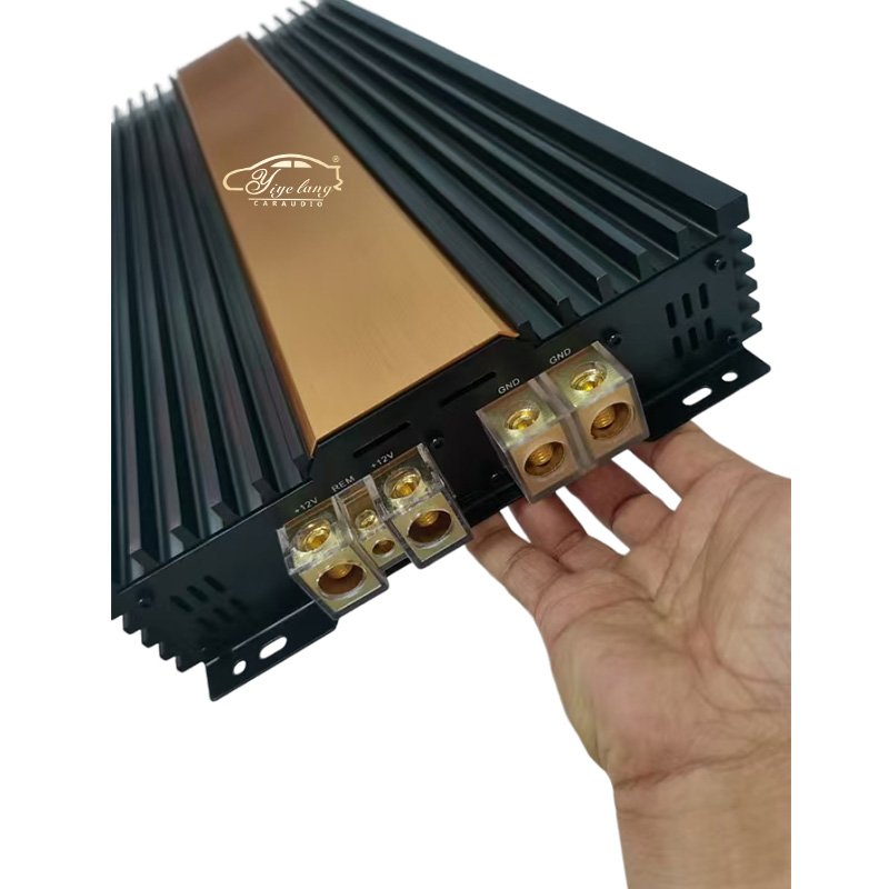 4500Watts Class D Car Amplifier Big Power Monoblock Low Range Urban Driving Features Crossovers Equalizers Made Aluminium