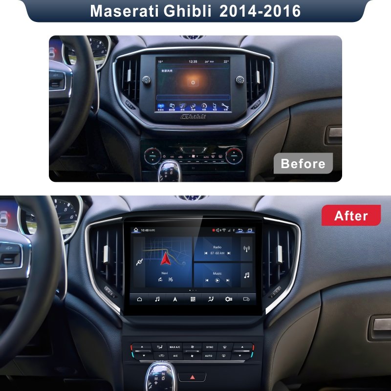 Android Car Radio 10.26'' GPS Navigation Autoradio Multimedia Player System Car Audio Stereo for Maserati Ghibli 2014-2016