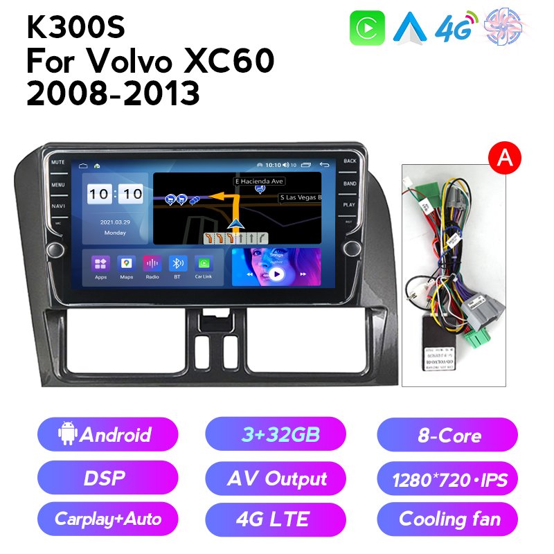 MEKEDE 8-Core Android System Car Radio Multimedia Player Navigation GPS for Volvo XC60 Stereo Autoradio Car-play