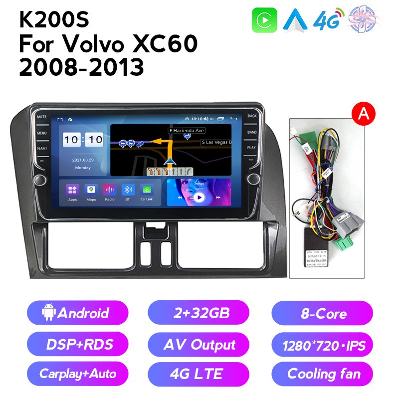 MEKEDE 8-Core Android System Car Radio Multimedia Player Navigation GPS for Volvo XC60 Stereo Autoradio Car-play