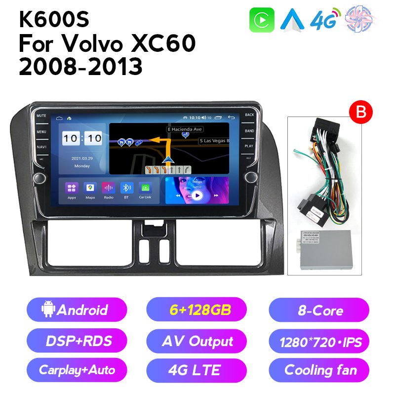 MEKEDE 8-Core Android System Car Radio Multimedia Player Navigation GPS for Volvo XC60 Stereo Autoradio Car-play