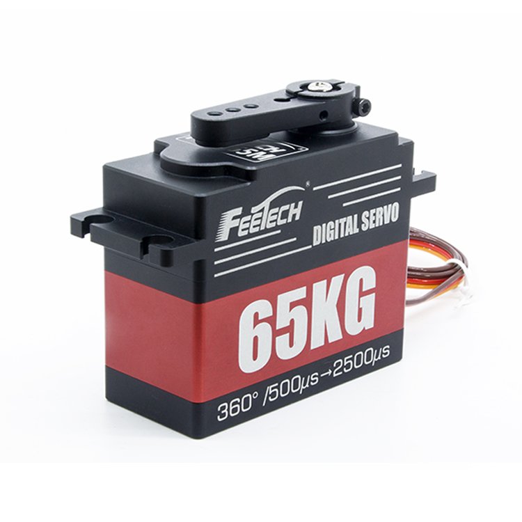 China FEETECH 60KG Full Metal Case High Torque Digital Waterproof RC Servo Steel Gear DC Motor 1/5 RC Car Toy 4mm Shaft Diameter