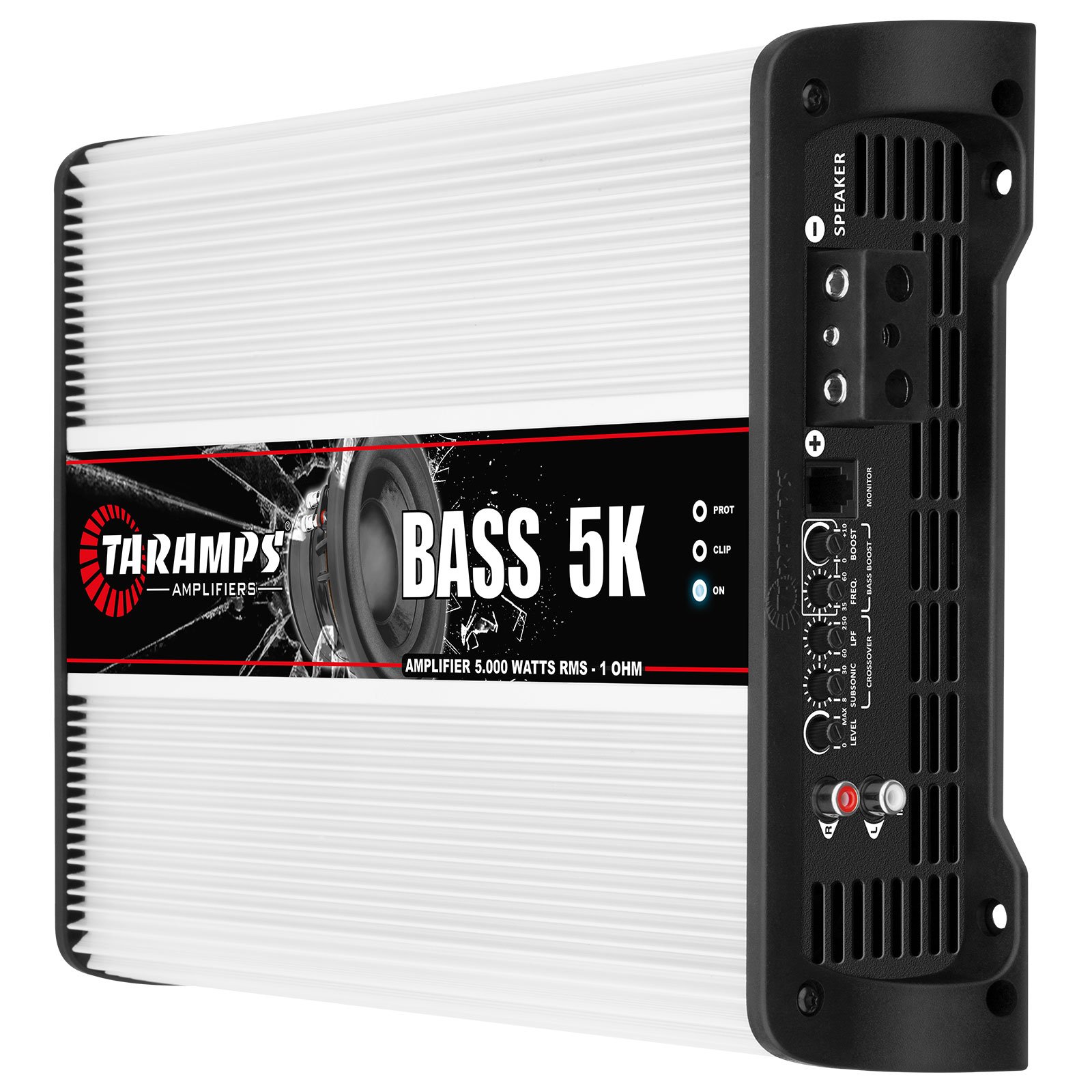 Taramps Bass 5k 5000 Watts RMS Car Audio Amplifier 1 Ohm Mono Class D 1 Channel Bass Boost, Monoblock, Power, RCA, High Quality