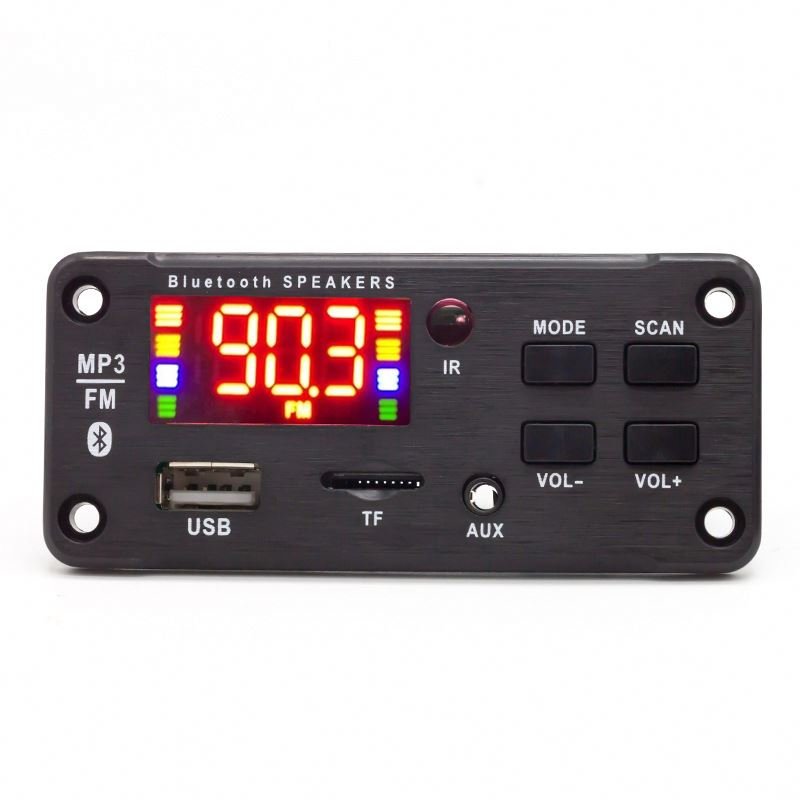 2*40W 80W Amplifier Car Audio USB TF FM Radio Module Blue. Tooth MP3 WMA Decoder Board MP3 Player with Remote Control