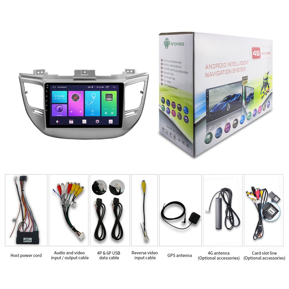 Car Stereo Audio Fascia Frame Adapter For Hyundai IX35/Tucson 2015-2018 9" Big Screen 2Din Dash Fitting Panel Frame Kit