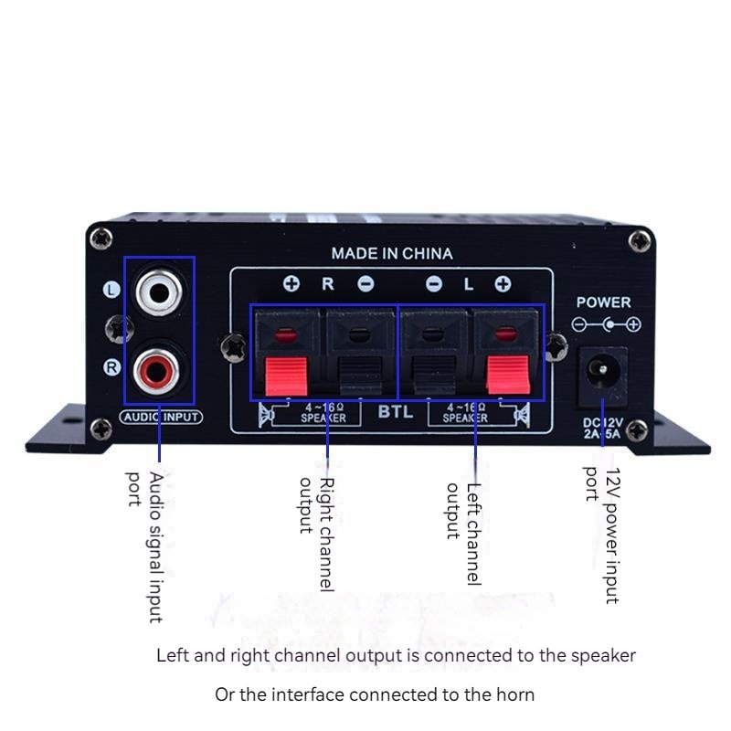 AK170 Mini Amplifier 12V Amplifier dual channel amplifier