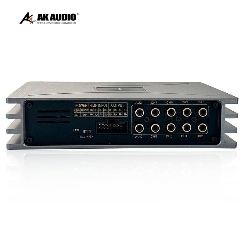 AK-D01 High Power DSP Car Amplifier Mono Block DSP Auto Amplifier New Design 4/6 Channels 4*100W for Subwoofer