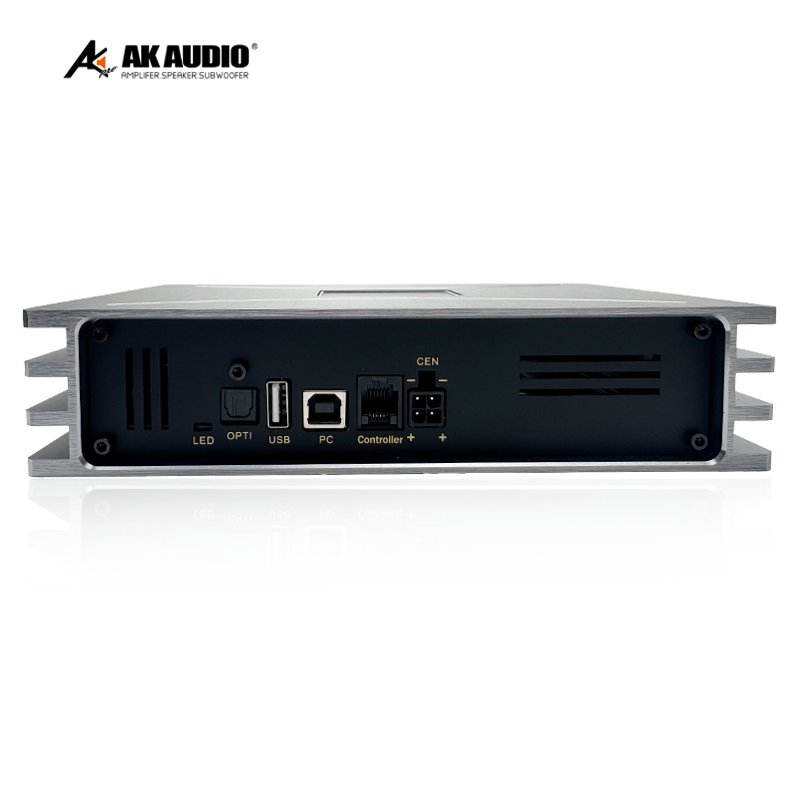 AK-D01 High Power DSP Car Amplifier Mono Block DSP Auto Amplifier New Design 4/6 Channels 4*100W for Subwoofer