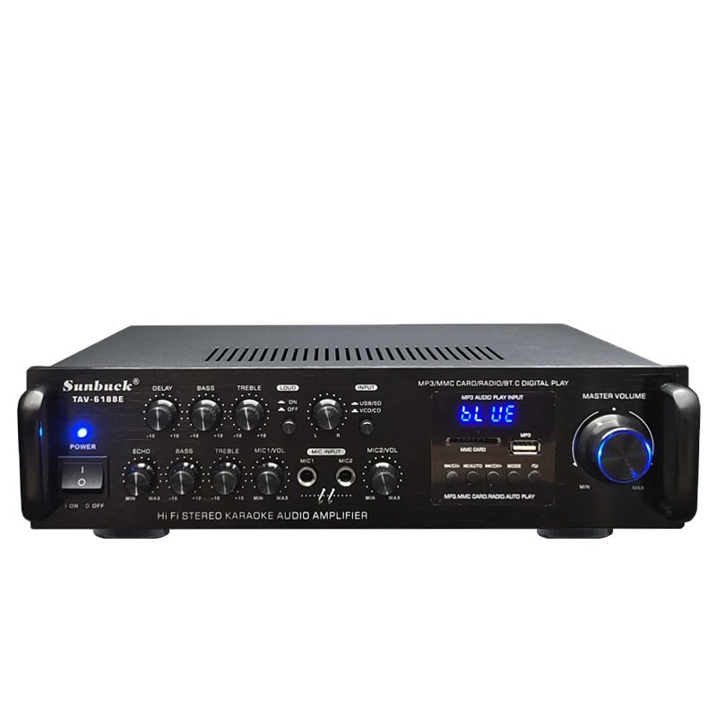 110V-240V HIFI Blue-teeth Amplifier Audio High-power 200W*2 2.0 Karaoke OK Home Theatre System Music Sound Speaker Amplifier