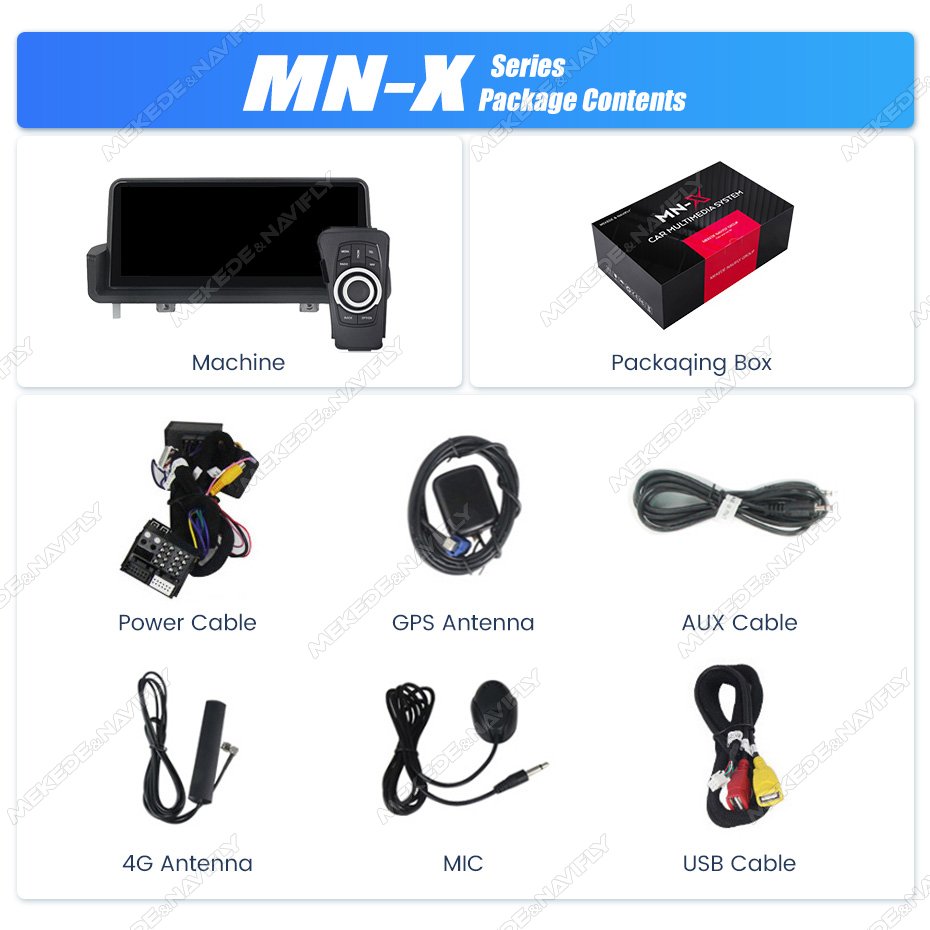 MEKEDE Newest Android Car Auto Radio for BMW E90 Without Screen 2005-2012 Double Din Car Stereo with Bt Dsp GPS Obd