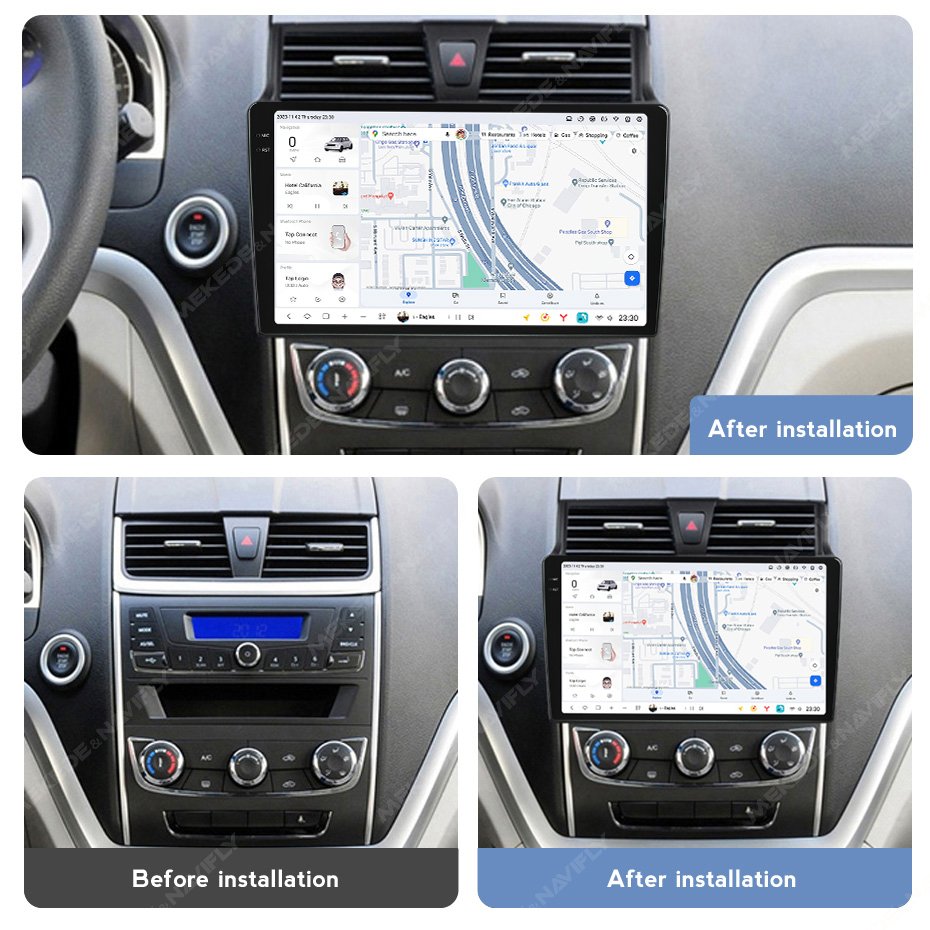 Mekede DUDUAUTO 2000*1200 Screen Car Stereo System Touch Screen for Geely EC7 2014-2016 Support DSP AMP 4GLte Wifi